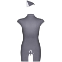 Obsessive - Stewardess Costume Grey S/M Obsessive - Stewardess Costume Grey S/M