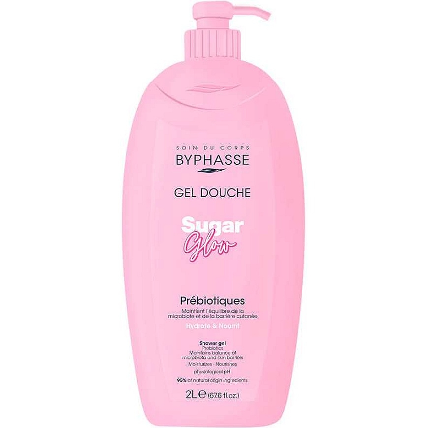 Byphasse Sugar Glow prebiotiskais dušas gels, 2000 ml