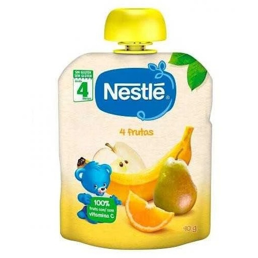 "Nestle" 3x "Nestlé" 4 фруктовое пюре 90г