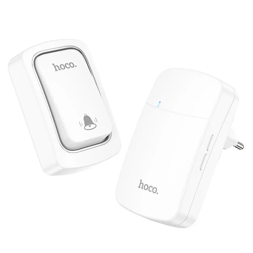Akutamata vaba traadita uksekell 230V Hoco HI26 valge – 2