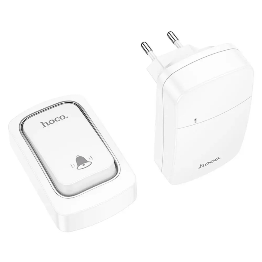 Battery-free wireless doorbell 230V Hoco HI26 white – 3