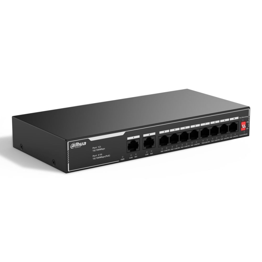 Lüliti||SF1010LP|Lüliti tüüp Mittehallatav|Lüliti kiht L2|10xRJ-45 porte|RJ-45 portide tüüp Fast Ethernet (10/100)|Fast Ethernet