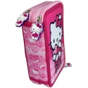 Manenti Hello Kitty trīskāršu zīmuļa soma Manenti Hello Kitty trīskāršu zīmuļa soma