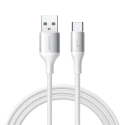 Joyroom S-A28 Flash Series duomenų perdavimo ir įkrovimo laidas | USB-A į USB-C | 15W | 2m | baltas Joyroom S-A28 Flash Series duomenų perdavimo ir įkrovimo laidas | USB-A į USB-C | 15W | 2m | baltas