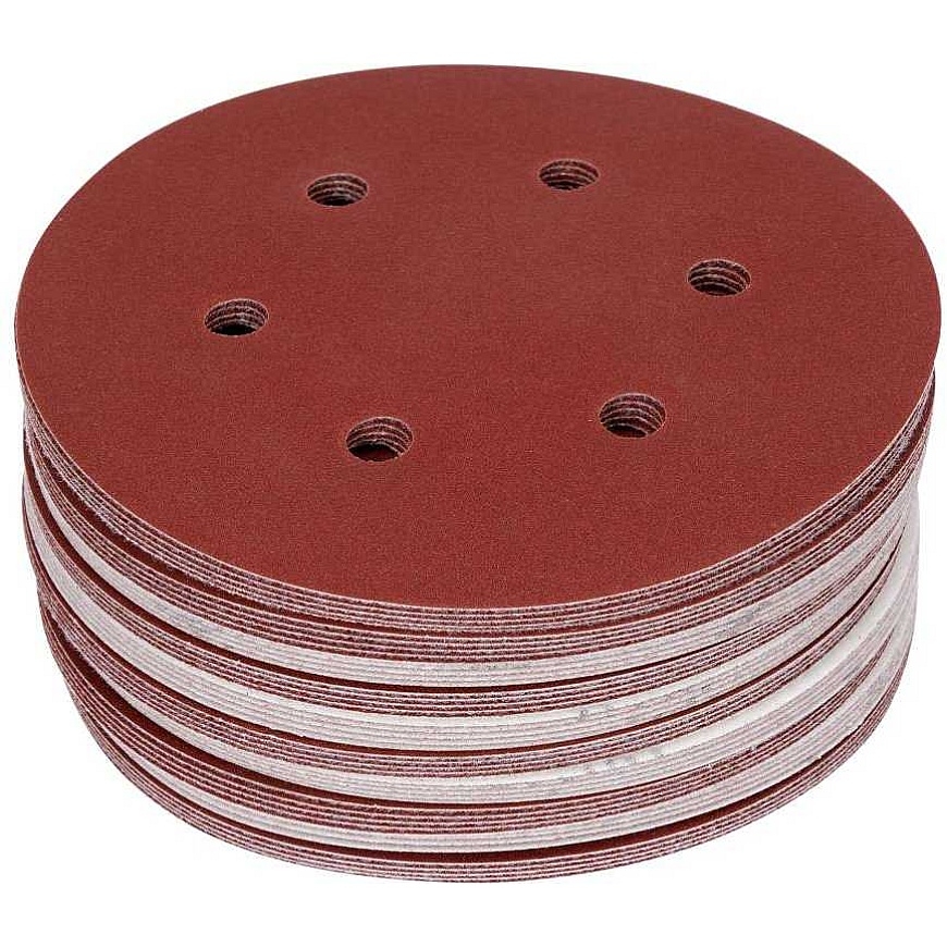 Yato Toya Sa Poland Šlifavimo popierius velcro) | 6 skylės | 150 mm / P180 | 50 vnt. (YT-834587)