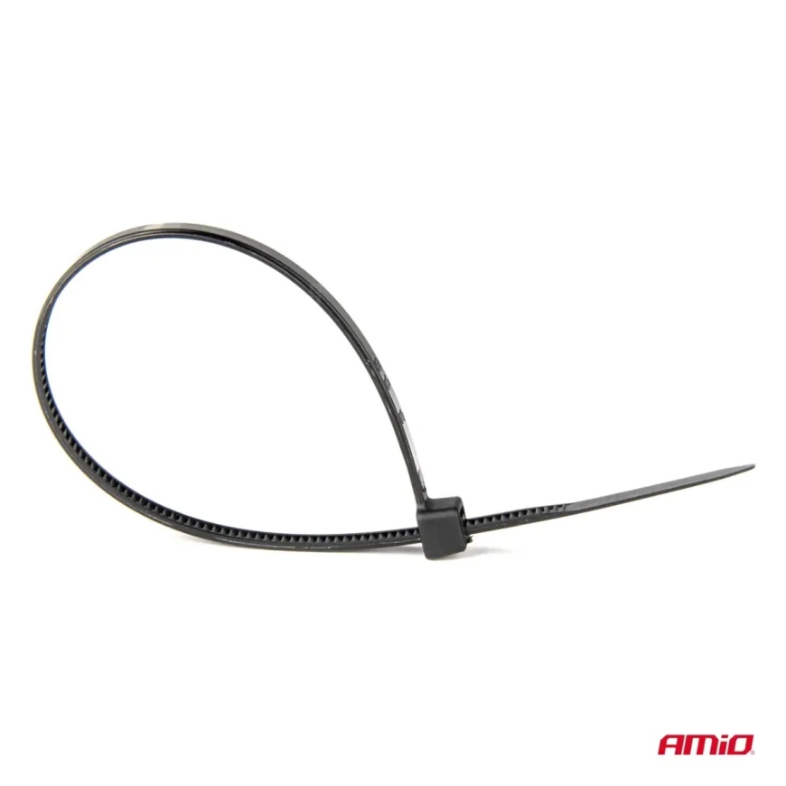 Plastic cable ties black long set 60 pcs. AMIO-04315 – 3