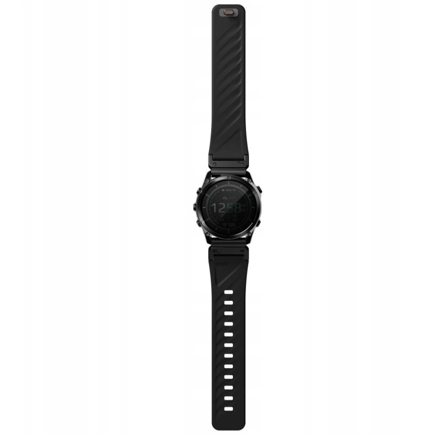 UNIQ Fluo x Smart-Fit käevõru Garmin 26mm musta värvi – 4