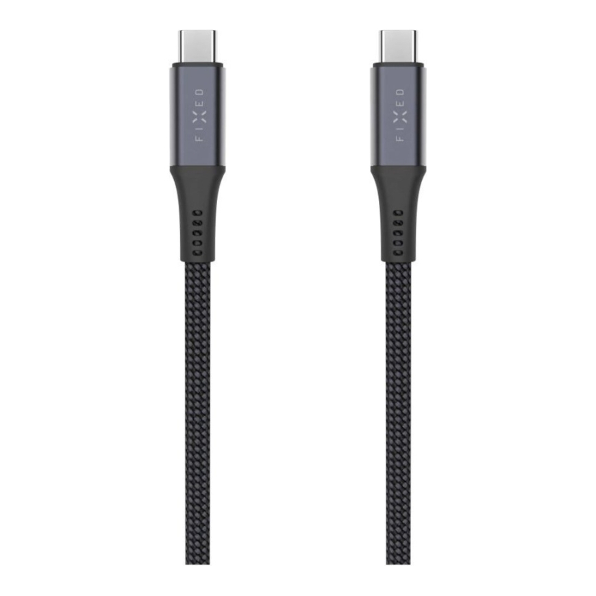 Pītais kabelis USB-C/USB-C, 2m, USB4 gen2 20Gbps, 4K 60Hz, 240W | FIXDBP-CC2-GR