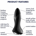 Satisfyer Melnais Vibrējošais Spraudnis Anālais Vibrators Satisfyer Melnais Vibrējošais Spraudnis Anālais Vibrators