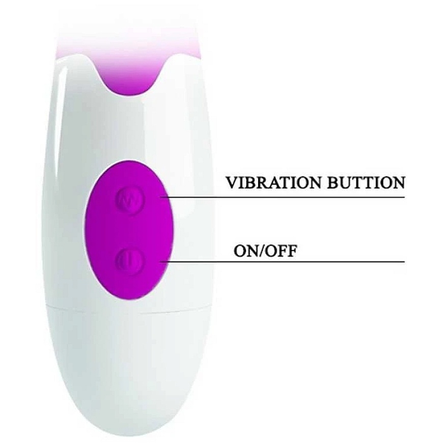Dubultās stimulācijas vibrators Pretty Love Peter, 10 cm – 3