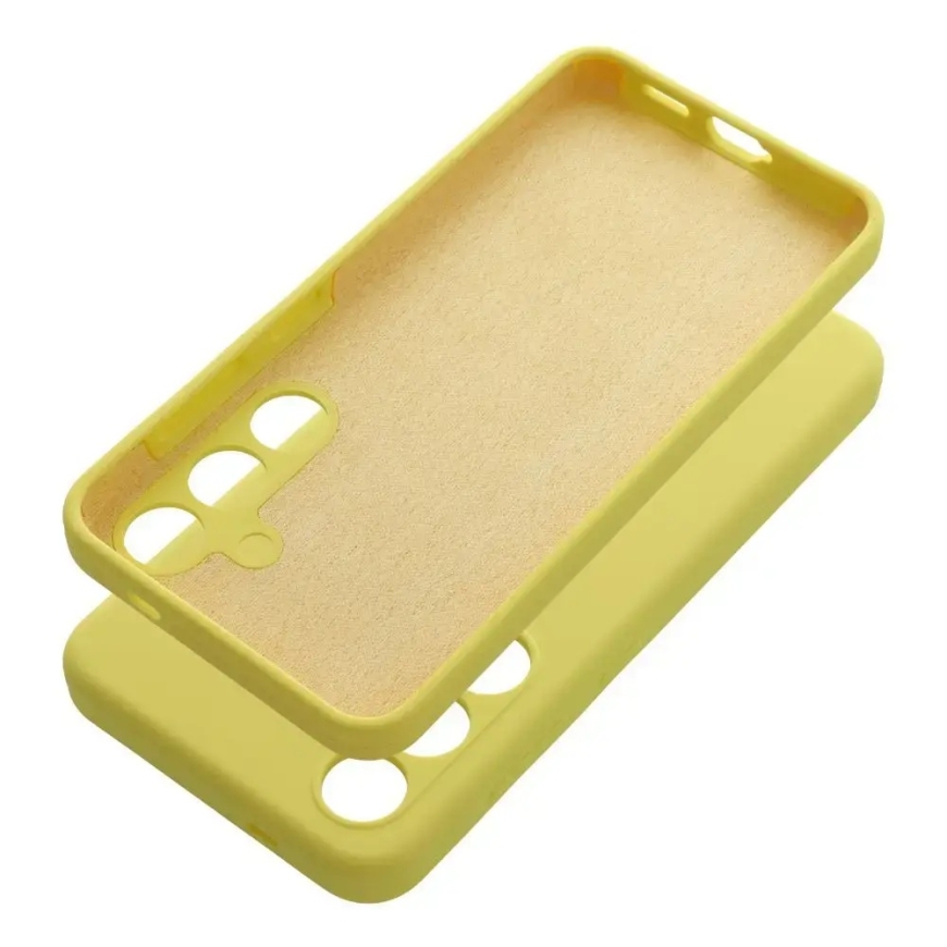 Silicone 2mm maciņš telefonam Samsung Galaxy S25 Ultra (S938) dzeltens