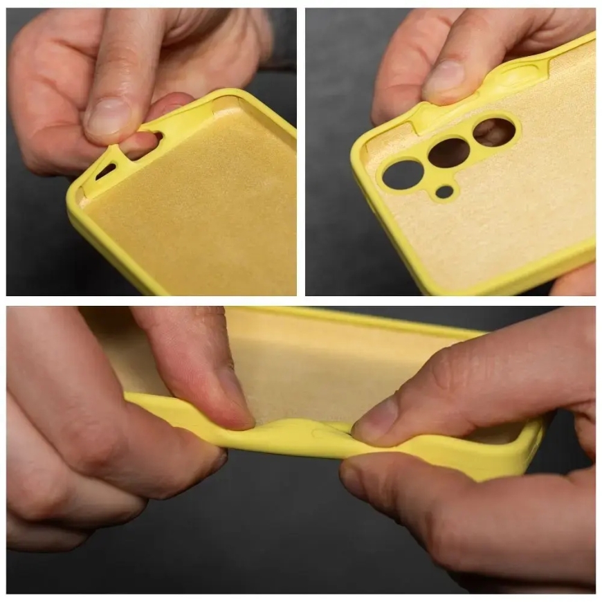 Silicone 2mm telefoni ümbris Samsung Galaxy S25 Ultra (S938) kollane – 4