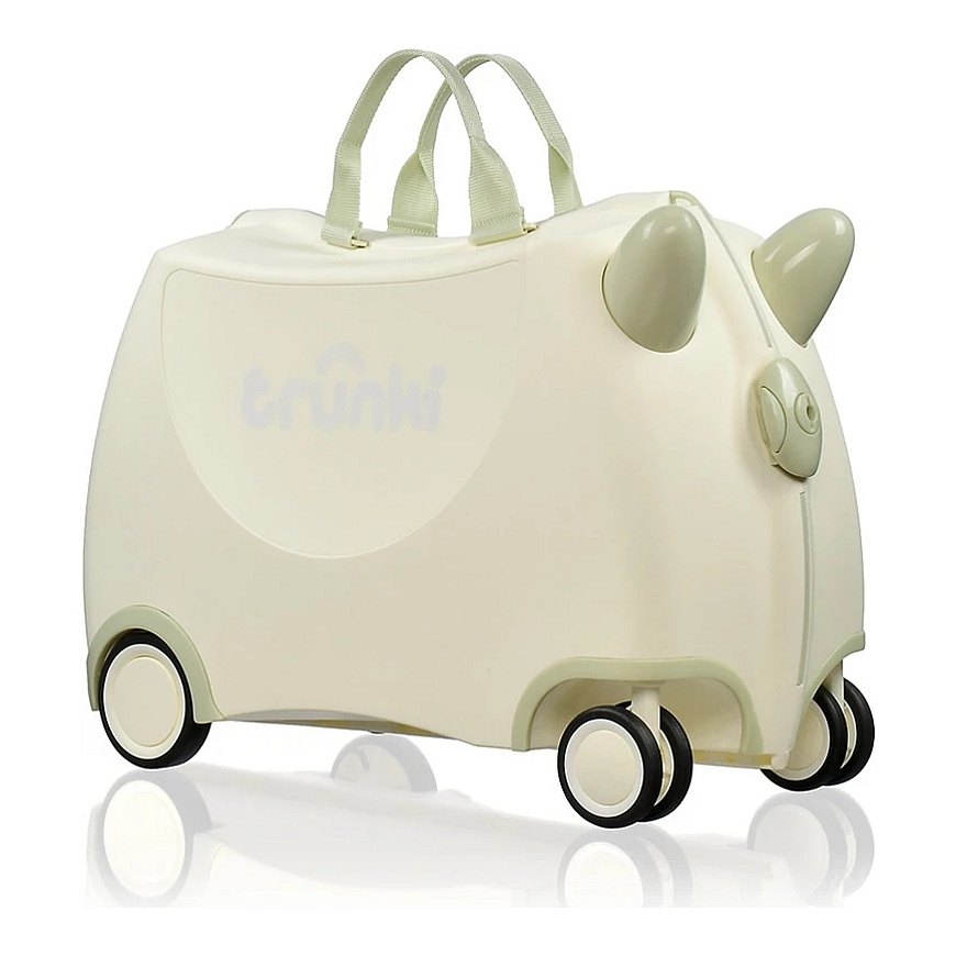 JetWorld TRUNKI GLIDE 360 White Solid - Kids Travel Suitcase (TRU0136)