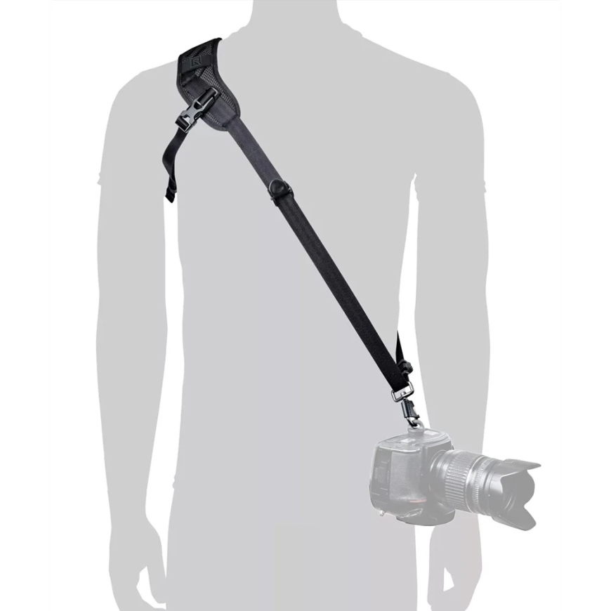 Micnova Camera Strap - BlackRapid Blackline I Left Strap, Padded, Adjustable Length, Black