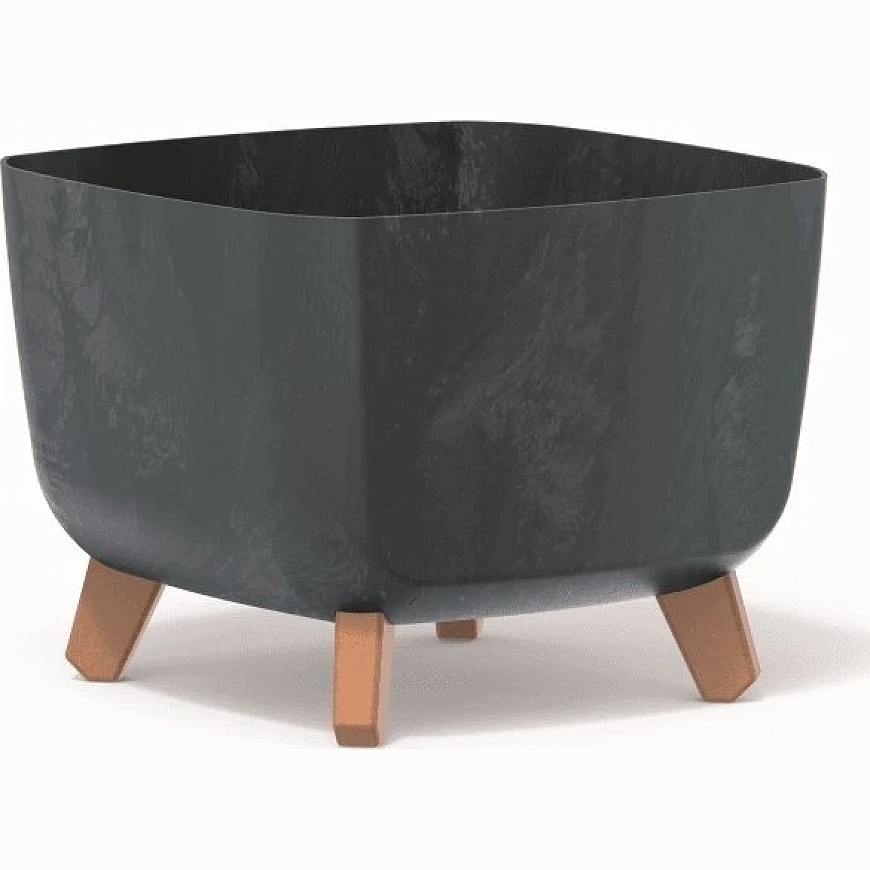 Prosperplast Gracia ruutvormi istutusalus DGQL300E-S433, Värv antriit, Prosperplast, Mõõtmed 29x29x22 cm