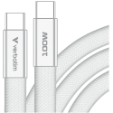 Kabelis Verbatim Sync & Charge SoftTouch USB-C į USB-C 100W PD3.0 120cm baltos spalvos 30277
