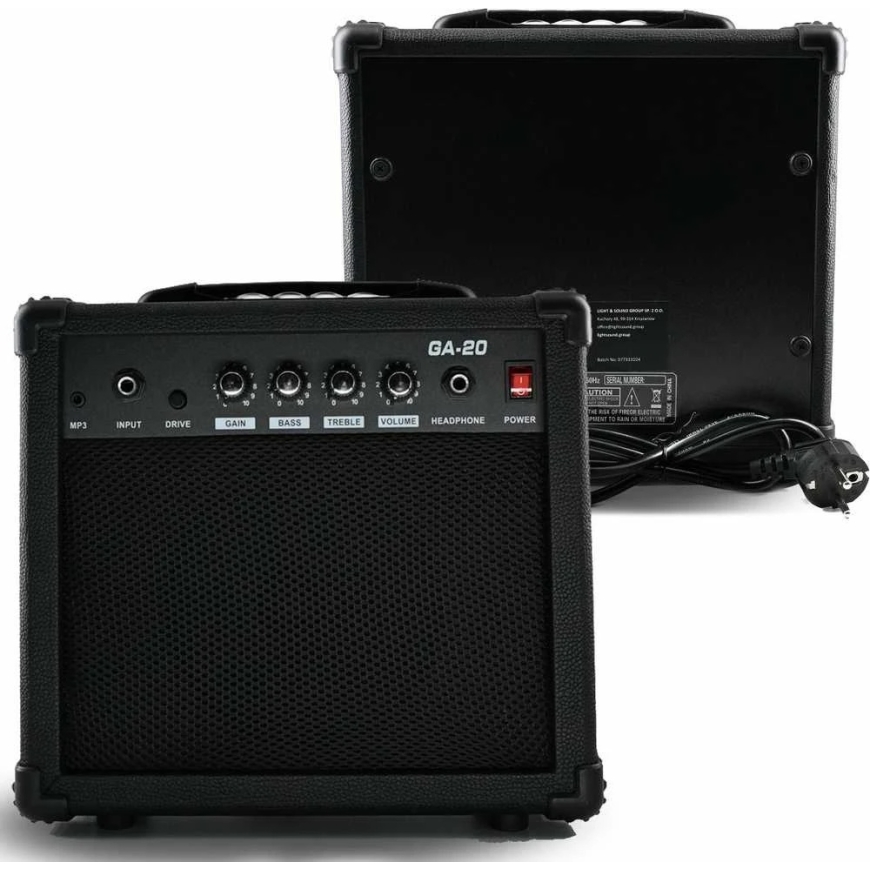 Carruzzo V-TONE EGA 39 BK sähkökitaran 4/4 Stratocaster 39" SSS-setti – 4