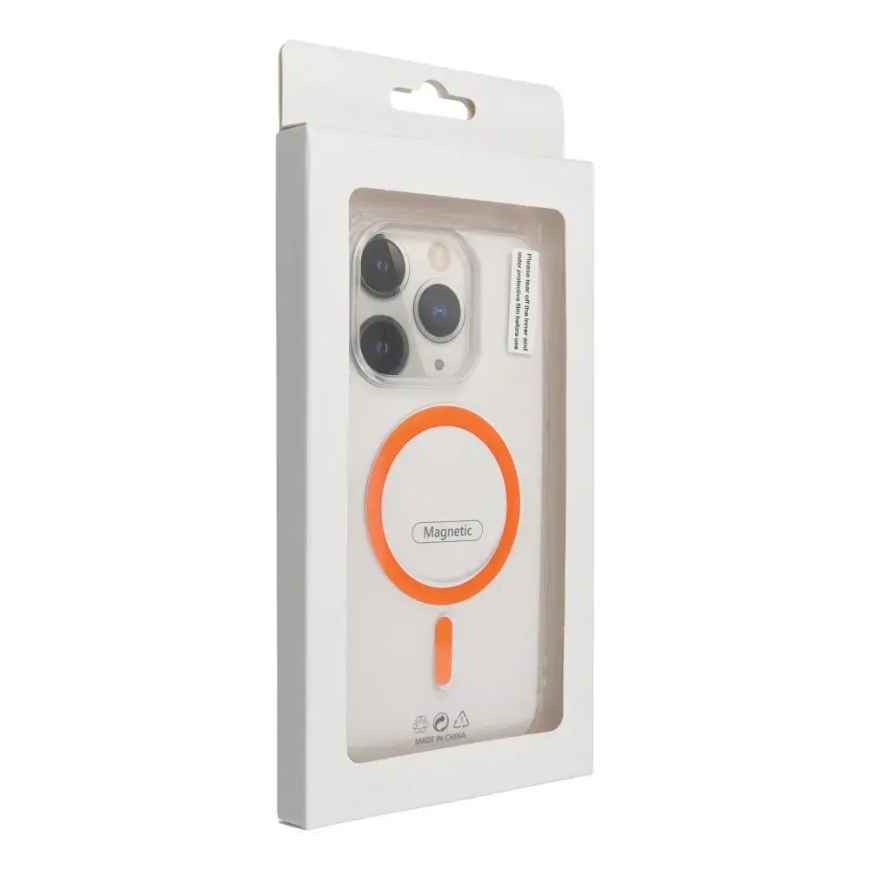 Drop Glue Colorful Ring phone case with stand and MagSafe support for iPhone 13 orange – 4