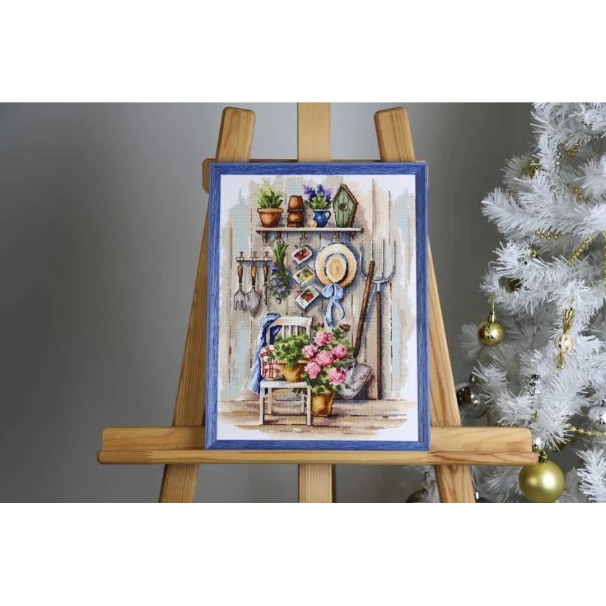 Beldizart Ristinai siuvinėjimo rinkinys "Kaimo kampelis" 25x34 cm S/MD021