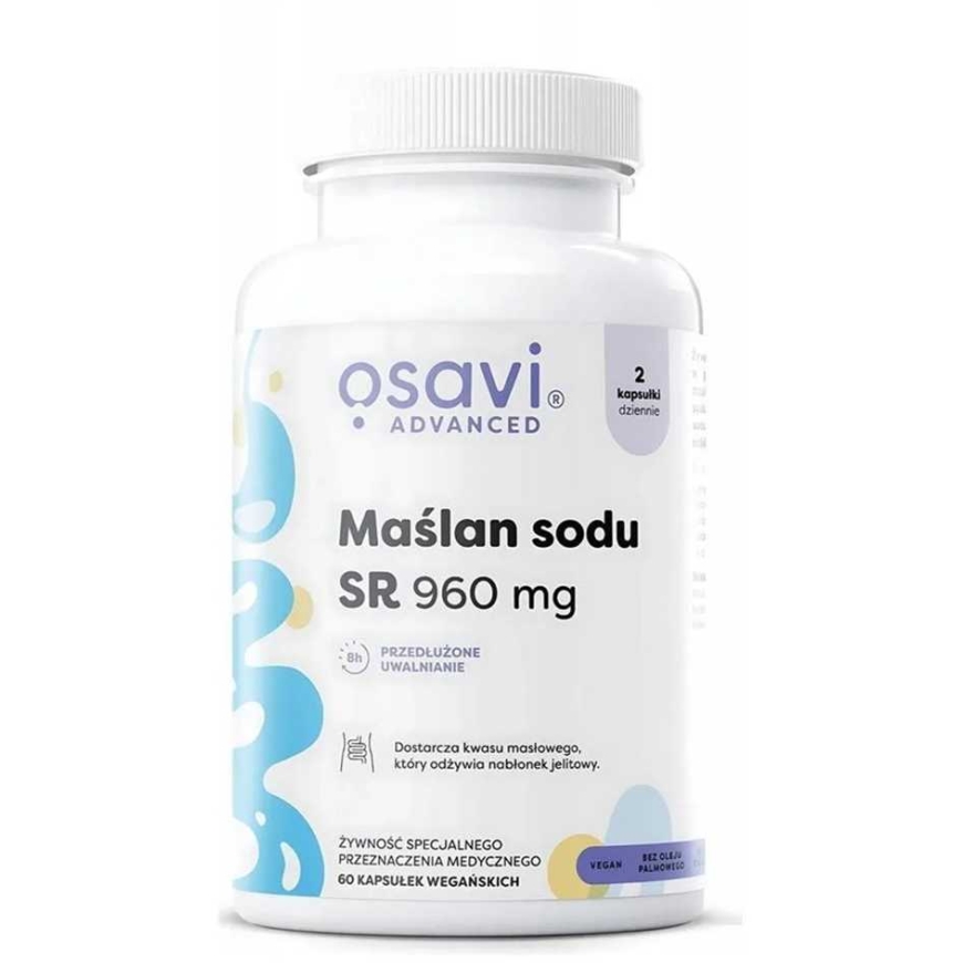 Osavi Nātrija butirāts SR 960 mg uztura bagātinātājs 60 kapsulas – 2