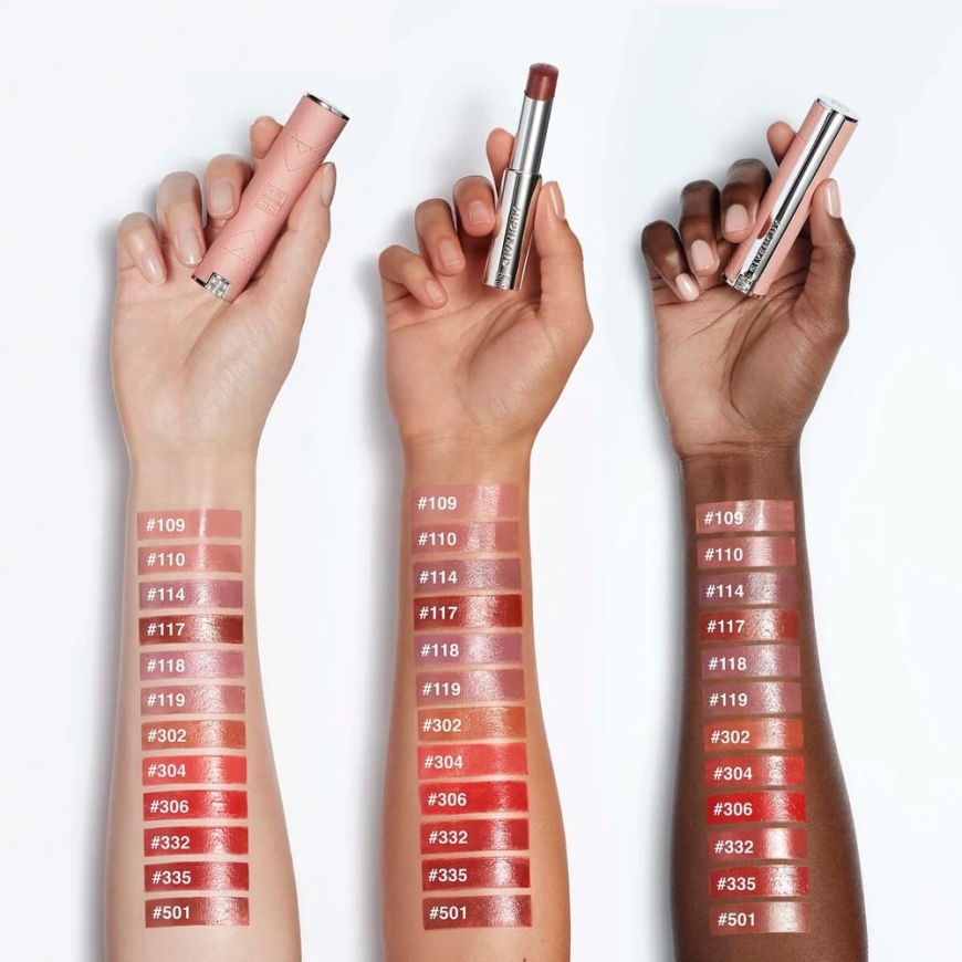 Givenchy Rose Perfecto Shine Serum Lipstick | color: 306 Luminous Red, 3.2 g – 4