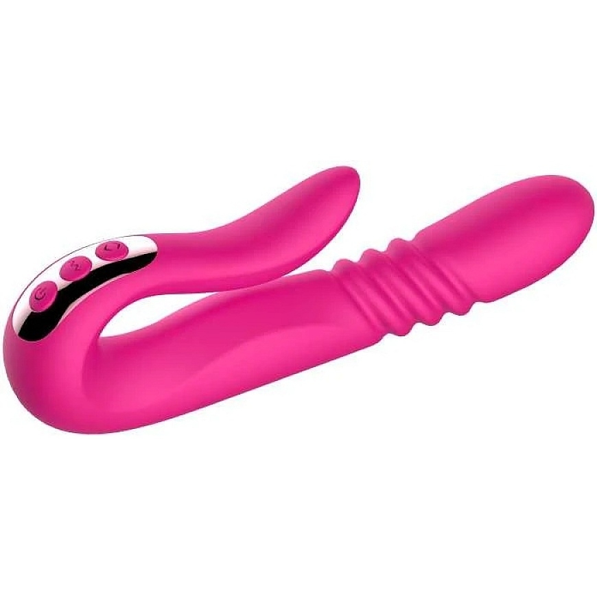 B Series Cute B Series Cute Deluxe Twirling Vibrating Thruster Red