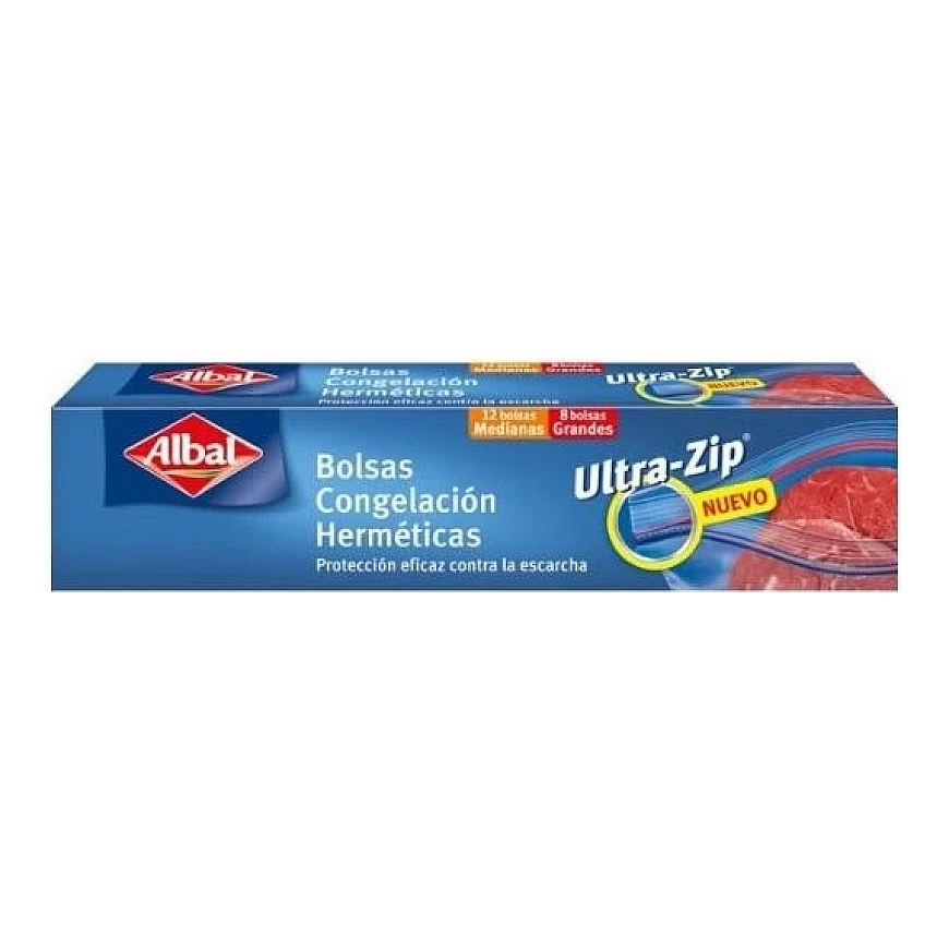 "Albal Ultra-Zip" saldētavu maisiņš 2 izmēri 20 gabali