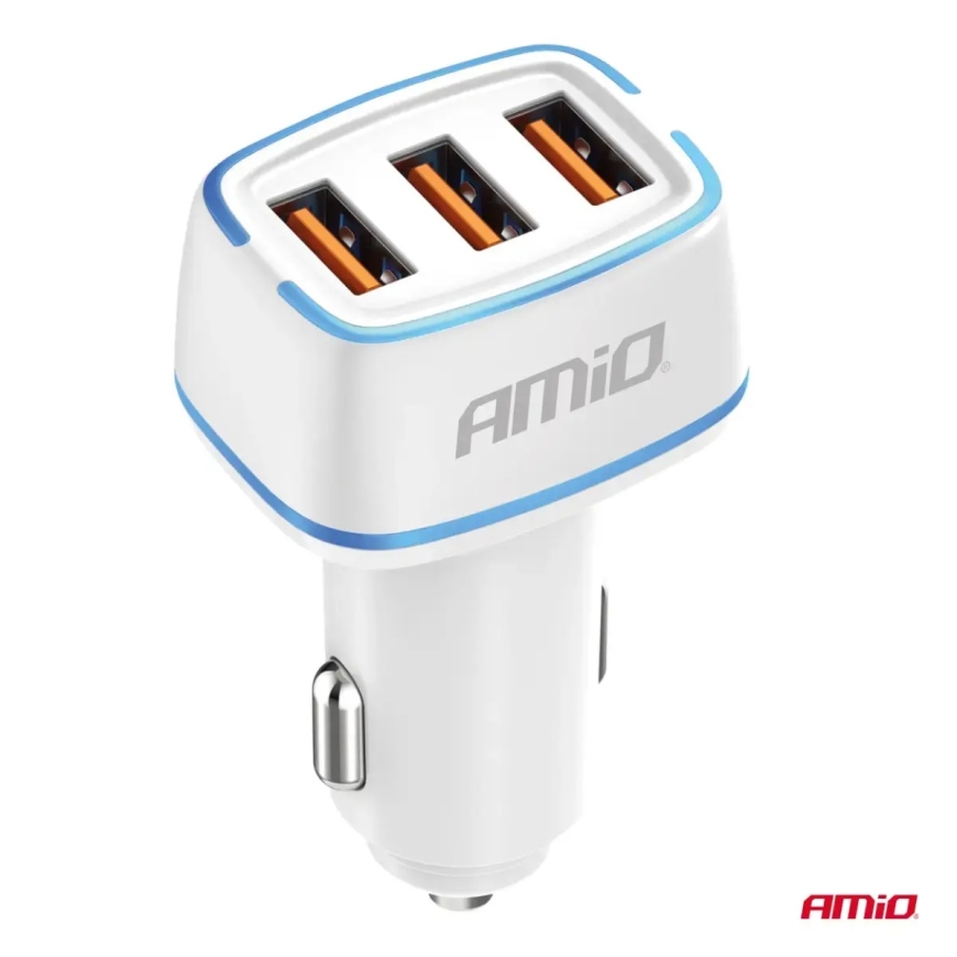 Зарядка для автомобиля AMiO AMiO-03889 | 30W | USB-A – 2