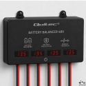 Qoltec Jännitebalansoija 48V 4 x 12V akuille | 10A | AGM GEL LiFePO4 | LED