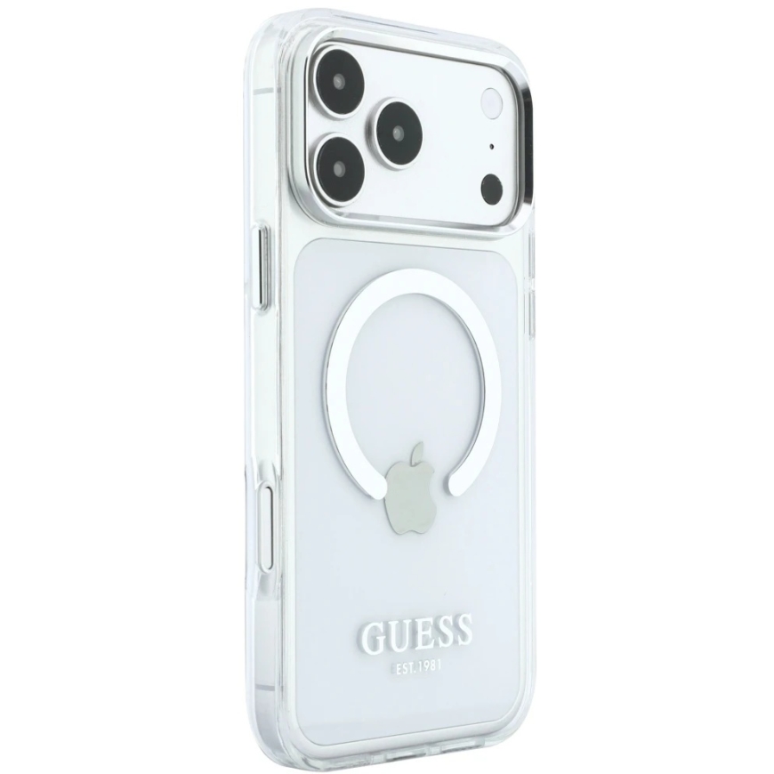 Чехол Guess Metal Outline MagSafe для iPhone 18 Pro Max / 17 Pro Max, серебристый – 5