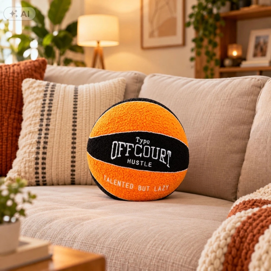 Lean Toys Mīkstais basketbola bumbas, oranžs un melns, Ø 23 cm – 5