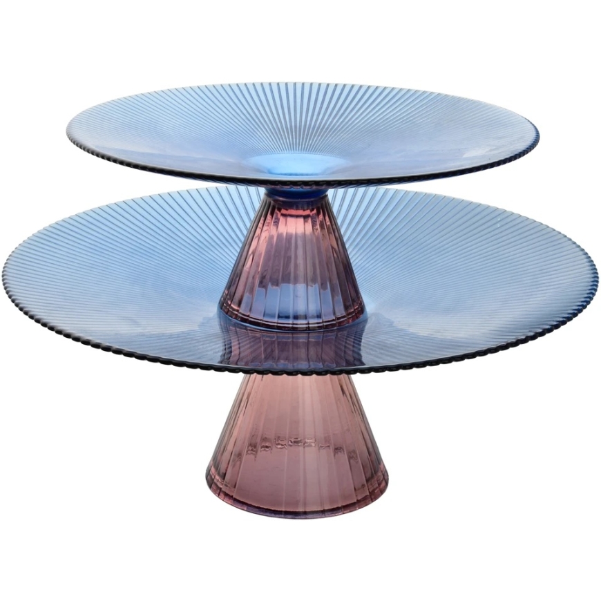 Allesken DAZ GLASS Flat Cake Stand 26x10cm – 3