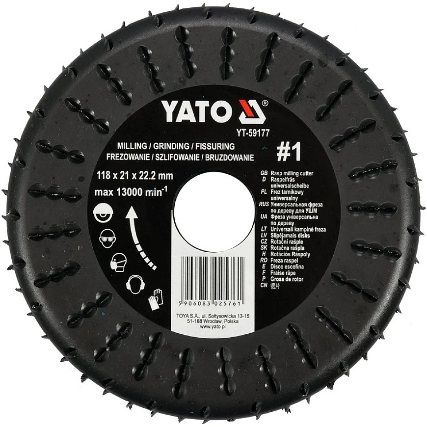 Yato Toya Sa Poland disks / koka frēze | 118 mm / 21 mm (YT-59177)