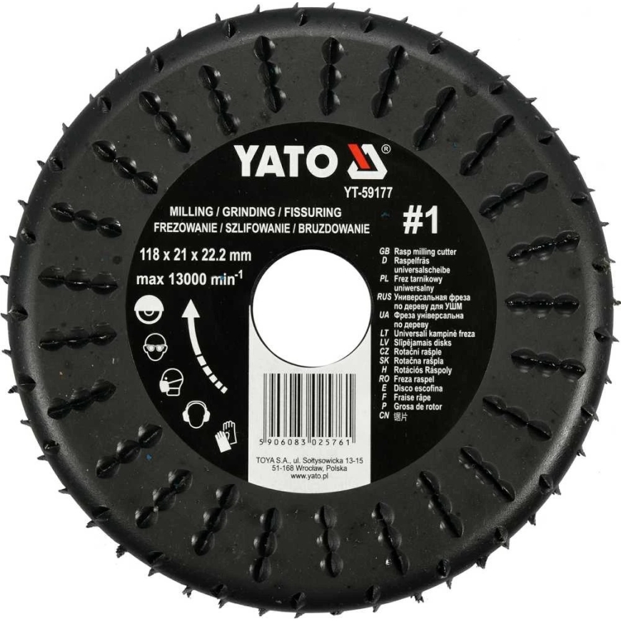 Yato Toya Sa Poland Levy / puun jyrsintä | 118 mm / 21 mm (YT-59177) – 3