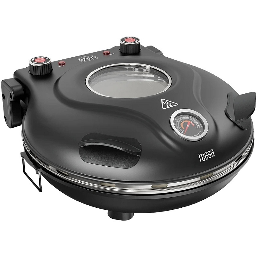 TEESA SUPREME MAX tosteris 1800 W, 400 grādi, divi sildīšanas elementi, kaste, melns, 35 cm