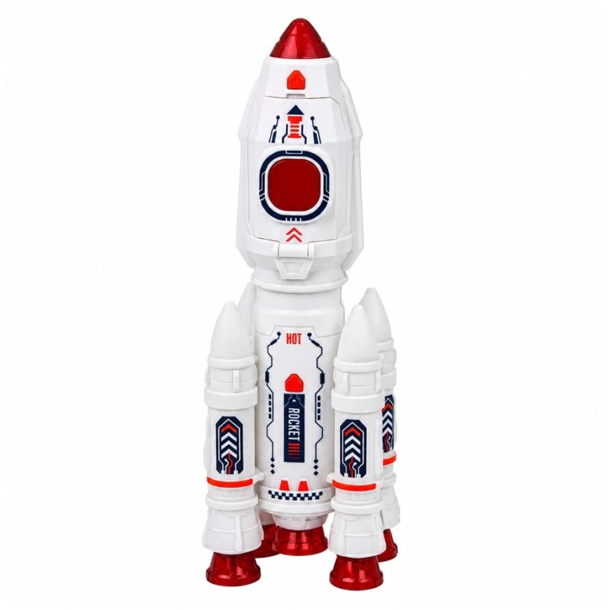 Lean Toys Cosmos Toy Set with Light and Sound Effects, White, Orange and Blue – 3