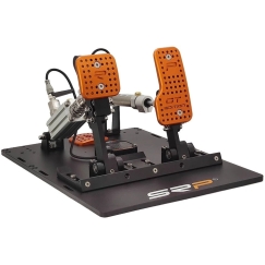 SRP GT-R 2P Sim Racing Pedal Set, пневматический, 16-битный, 15-45 мм - черный