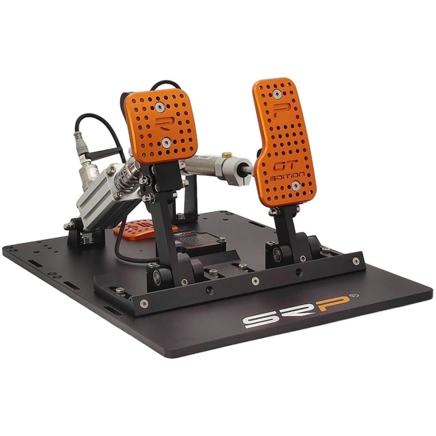 SRP GT-R 2P Sim Racing Pedal Set, пневматический, 16-битный, 15-45 мм - черный