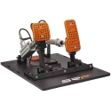 SRP GT-R 2P Sim Racing Pedal Set, pneimatiskie, 16-bitu, 15-45 mm - melns