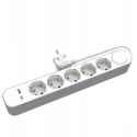 Plastrol 5-jungčių prailgintuvas schuko su jungikliu ir usb-a bei usb-c lizdais Plastrol 5-jungčių prailgintuvas schuko su jungikliu ir usb-a bei usb-c lizdais