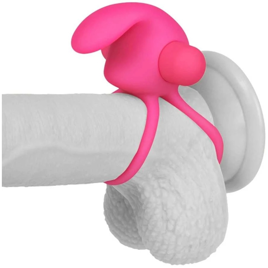 «Lovetoy» двойное вибрирующее кольцо для пениса, розовое – 3