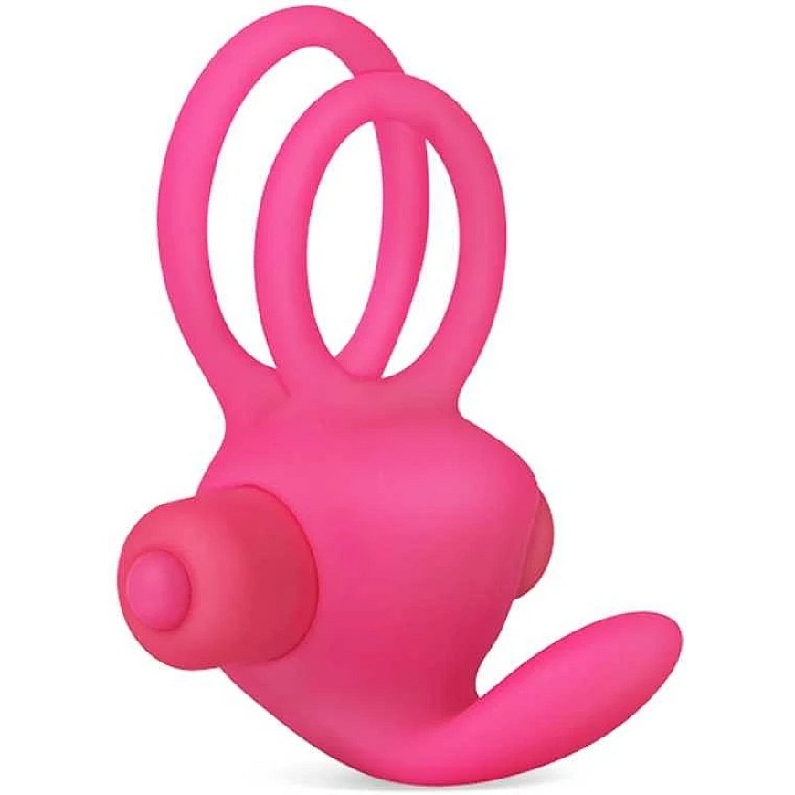 „Lovetoy“ divreiz vibrējošs dzimumlocekļa gredzens, rozā – 4