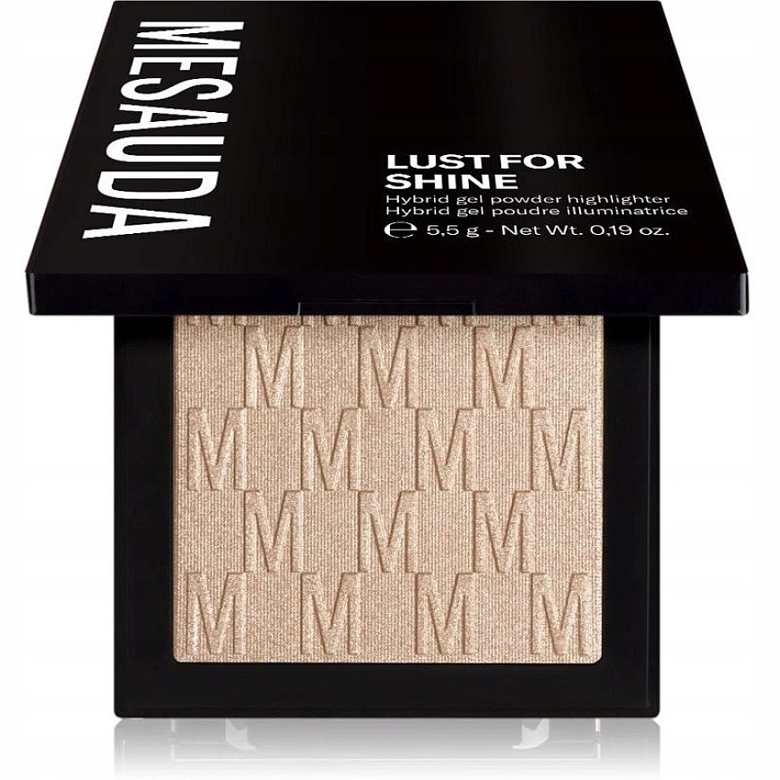 Mesauda Lust For Shine Highlighter kompaktipakkaus, säihkeä tuote, sävy: 101 Diamond Fever, 5.5 g – 3