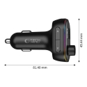 TECH-PROTECT CC07 3-PORT CAR CHARGER PD 54W + TRANSMITER FM BLUETOOTH BLACK TECH-PROTECT CC07 3-PORT CAR CHARGER PD 54W + TRANSMITER FM BLUETOOTH BLACK