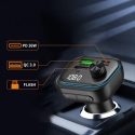 TECH-PROTECT CC07 3-PORTU AUTO LĀDĒTĀJS PD 54W + FM BLUETOOTH PĀRSŪTĪTĀJS MELNS TECH-PROTECT CC07 3-PORTU AUTO LĀDĒTĀJS PD 54W + FM BLUETOOTH PĀRSŪTĪTĀJS MELNS