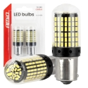 CANBUS LED spuldzes 1156 BA15S P21W R10W R5W 4SMD 1860, baltas, 12V 24V AMIO-04252 CANBUS LED spuldzes 1156 BA15S P21W R10W R5W 4SMD 1860, baltas, 12V 24V AMIO-04252