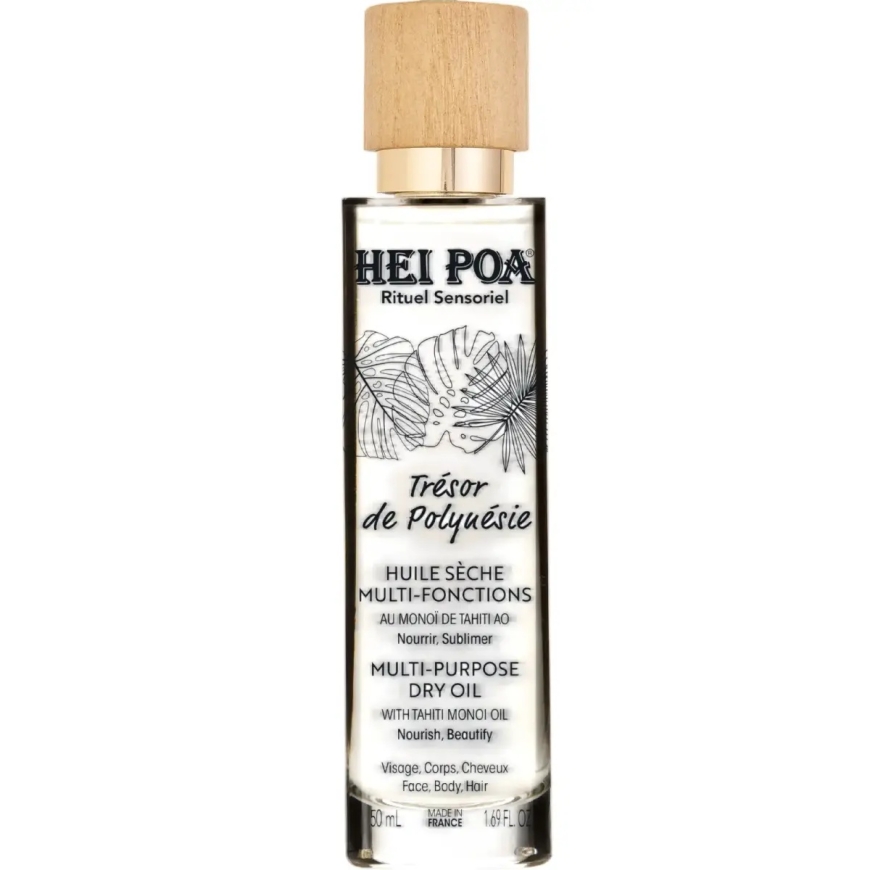 Hei Poa, Polynesian Aarre, Monoi-öljy, Ravitseva, Kuiva vartaloöljy, 50 ml
