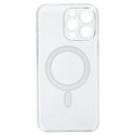 TEL PROTECT MagSilicone telefoni ümbris MagSafe toega iPhone 15 Pro Max läbipaistev