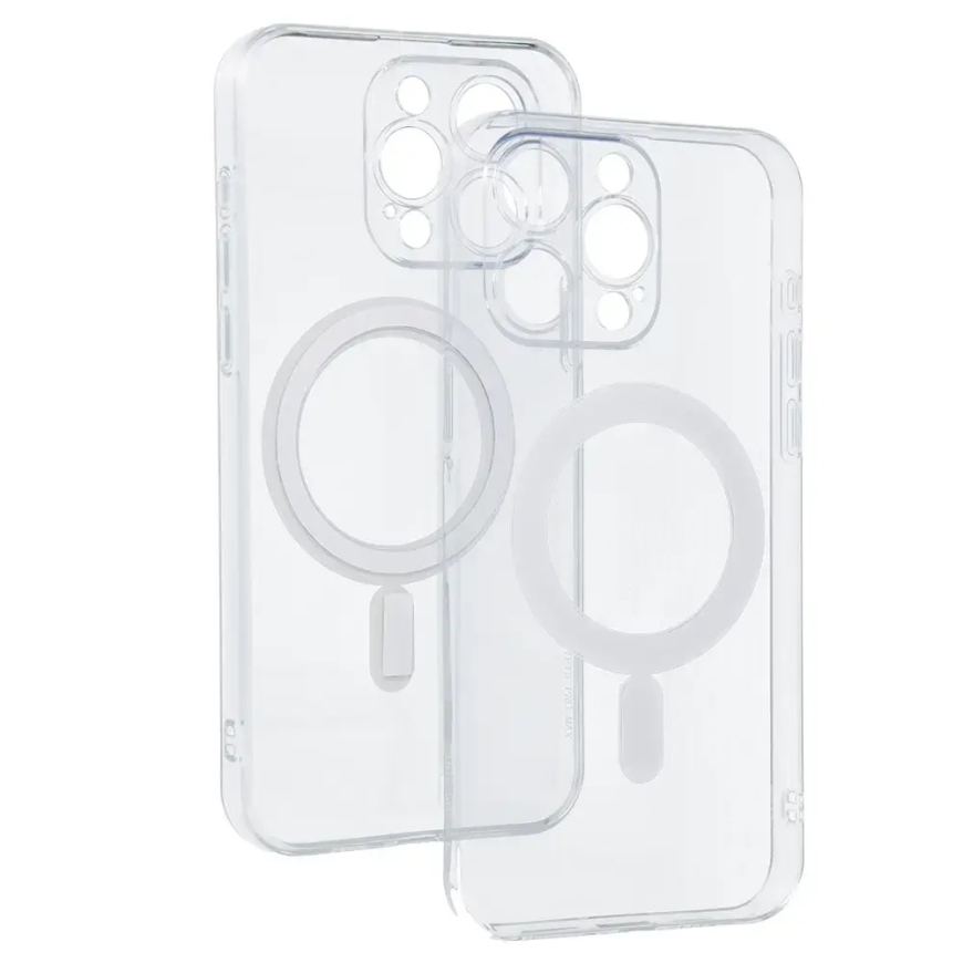 TEL PROTECT MagSilicone чехол с поддержкой MagSafe для телефона iPhone 15 Pro Max прозрачный – 4