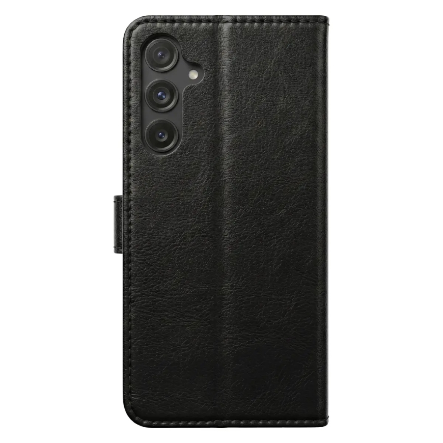 Smart Luxe ādas grāmatveida maciņš telefonam iPhone 17 Pro Max | iPhone 18 Pro Max melns – 2